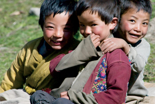 Brokpa Children, Eastern Bhutan, © M.C. Tobias