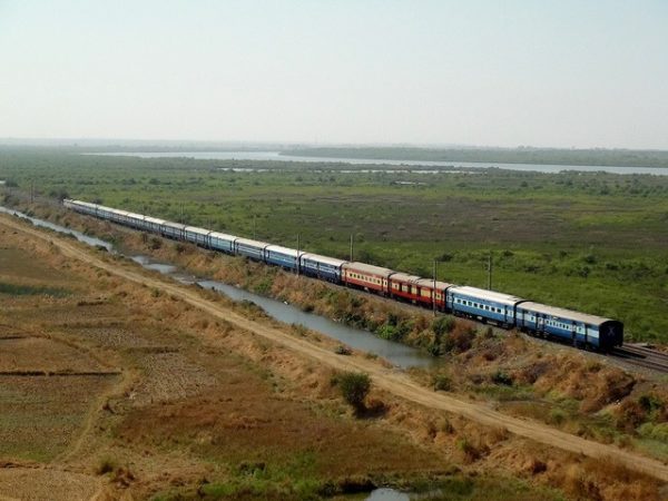 train crossing open plains