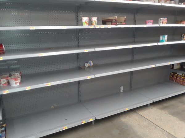 Walmart Empty Food Shelves