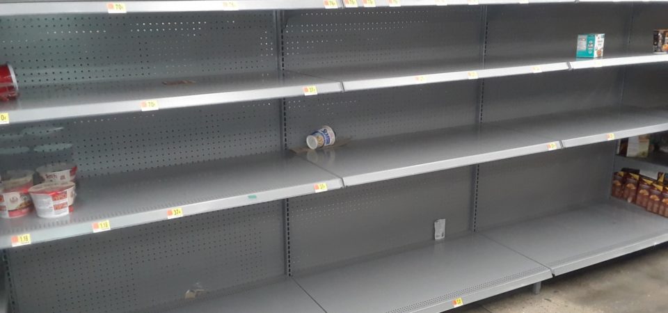 Walmart Empty Food Shelves
